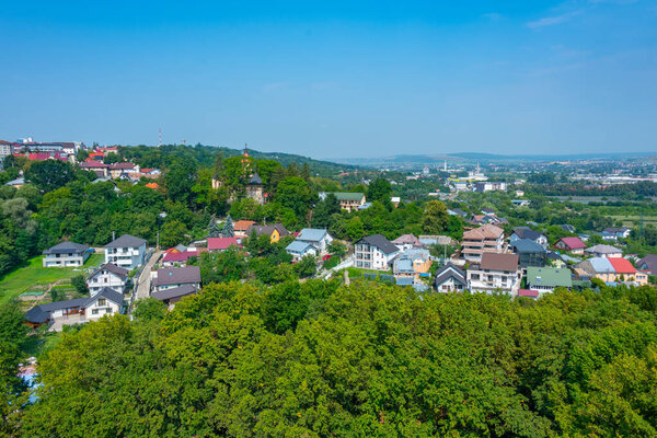Panorama view of Romanian town Suceava