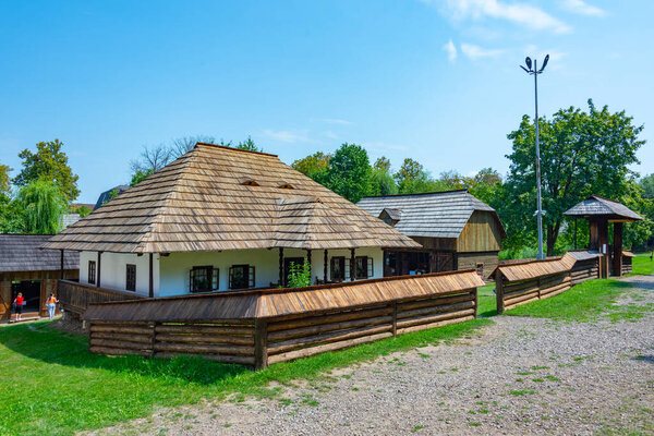 Исторические дома в Музее деревни Буковина в Сучаве, Румыния