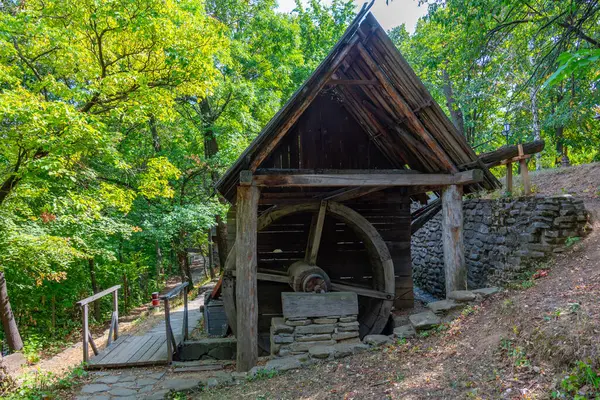 stock image Water mill at the Dimitrie Gusti National Village Museum in Romanian capital Bucharest