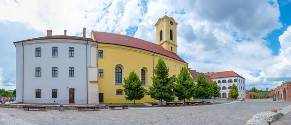 stock image Courtyard of the Oradea fortress in Romania