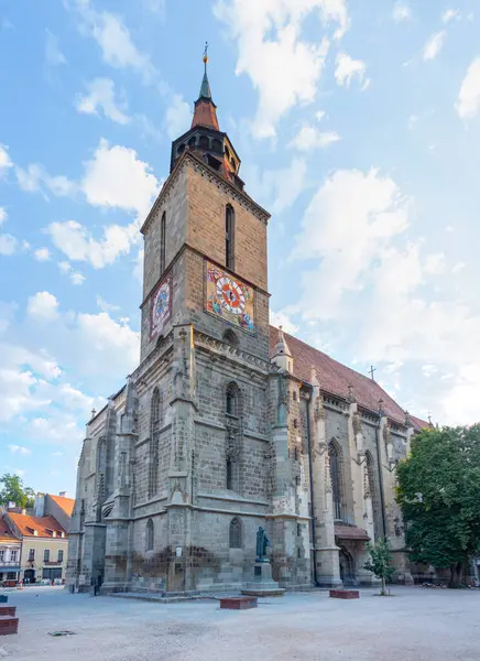 Romanya 'nın Brasov kentindeki Siyah Kilise' nin Gündoğumu