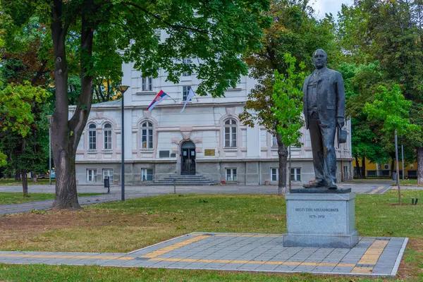 Sırp başkenti Belgrad 'da Milutin Milankoviç' in heykeli