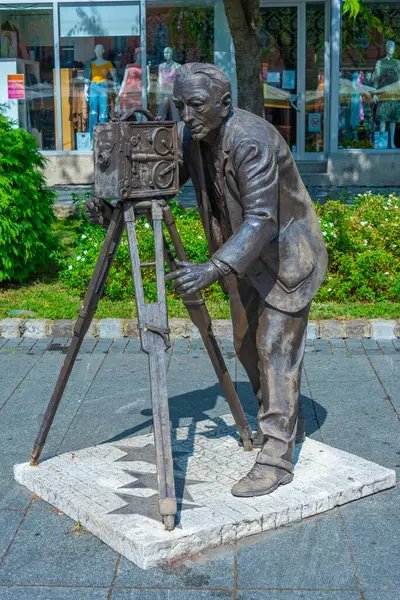 Statue Von Ernst Bosnjak Sombor Serbien — Stockfoto