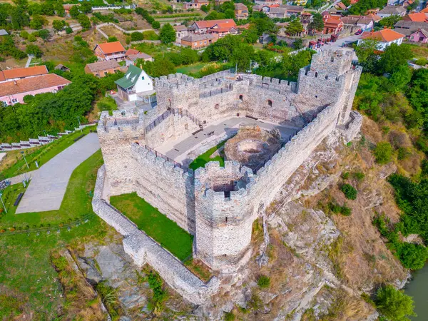 stock image Ram fortress overlooking Danube at the border with Romania