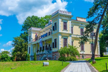 Sırp kenti Vrnjacka Banja 'daki Belimarkoviç şatosu