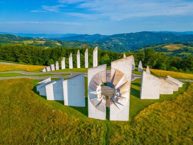 Kadinjaca memorial complex in Serbia clipart