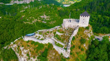 Sırbistan 'ın Uzice kentindeki Eski Şehir Kalesi
