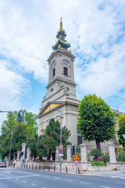 Sırbistan 'ın başkenti Belgrad' daki Aziz Mikail Katedrali