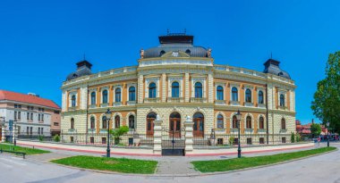 Sırbistan 'ın eski Belgrad kentinde tarihi evler