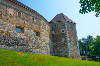 Slovenya 'daki Ljubljana kalesinin surları