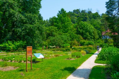 Slovenya 'nın başkenti Ljubljana' daki botanik bahçesi