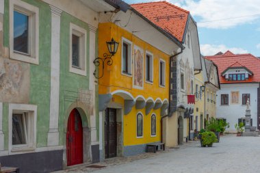 Linhartov trg Meydanı Radovljica, Slovenya