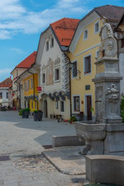 Linhartov trg Meydanı Radovljica, Slovenya