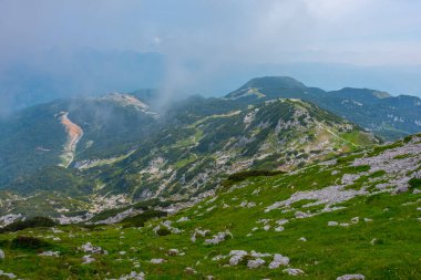 Triglav ulusal parkı Slovenya 'nın Vogel Dağı' ndan izlendi