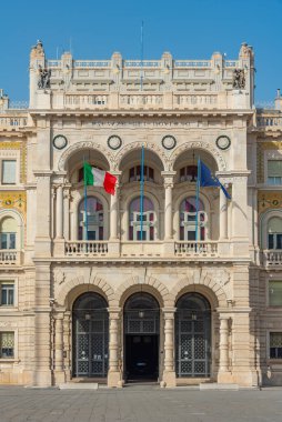 İtalyan şehri Trieste 'deki Palazzo della Luogotenza austriaca.