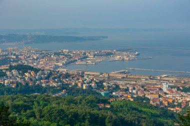 İtalyan kenti Trieste 'nin Panorama manzarası