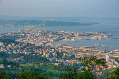 İtalyan kenti Trieste 'nin Panorama manzarası