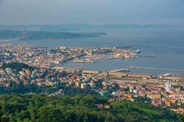 İtalyan kenti Trieste 'nin Panorama manzarası