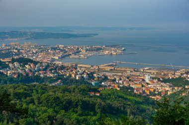 İtalyan kenti Trieste 'nin Panorama manzarası