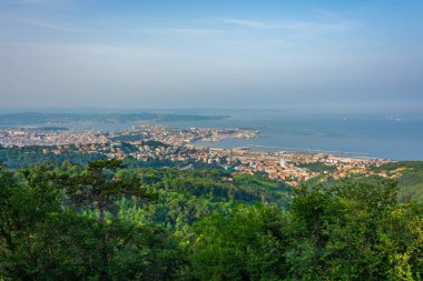 İtalyan kenti Trieste 'nin Panorama manzarası