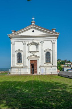 Slovenya 'nın Piran kentindeki San Giorgio Katedrali