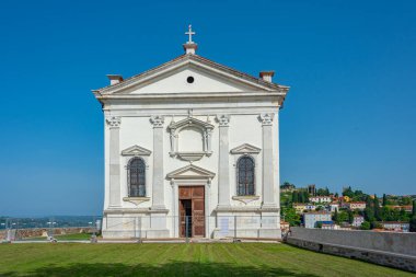 Slovenya 'nın Piran kentindeki San Giorgio Katedrali