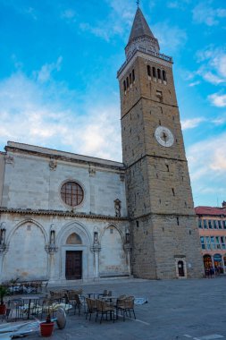 Slovenya 'nın Koper kentinde Bakire Meryem Varsayımı Kilisesi