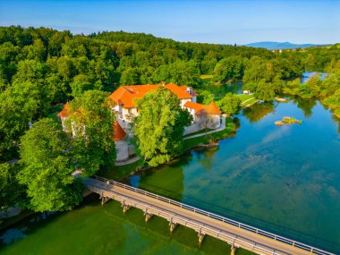 Otocec castle near Novo Mesto in Slovenia clipart