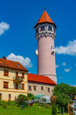 Restored water tower in Brezice, Slovenia clipart