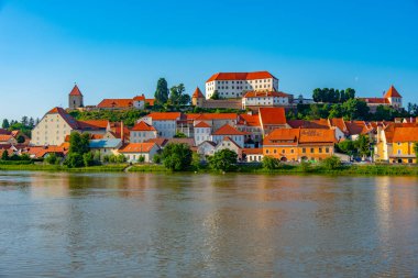 Sloven kenti Ptuj 'un Panorama manzarası