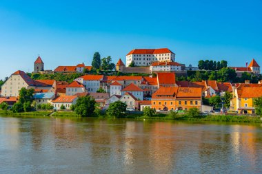 Sloven kenti Ptuj 'un Panorama manzarası