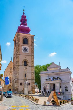 Saint George church in Slovenian town Ptuj clipart
