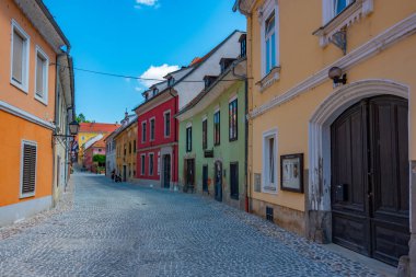 Slovenya 'nın Ptuj kentindeki Dar Sokak
