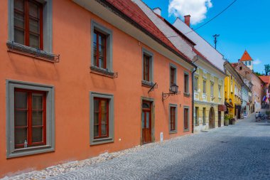 Slovenya 'nın Ptuj kentindeki Dar Sokak