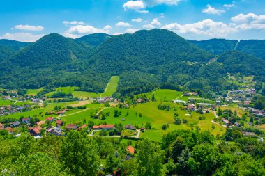 Slovenya 'nın Celje bölgesinin kırsal manzarası