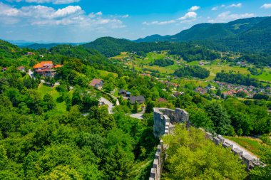 Slovenya 'nın Celje bölgesinin kırsal manzarası
