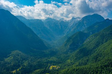 Slovenya 'daki Velika Planina manzarası