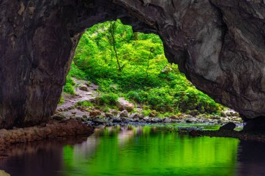 Zeljske jamy caves at Rakov Skocjan natural park in Slovenia clipart