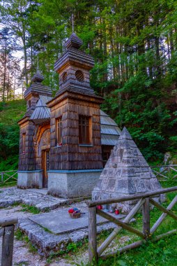 Slovenya 'daki Vrsiç geçidinde Rus şapeli