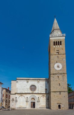 Slovenya 'nın Koper kentinde Bakire Meryem Varsayımı Kilisesi
