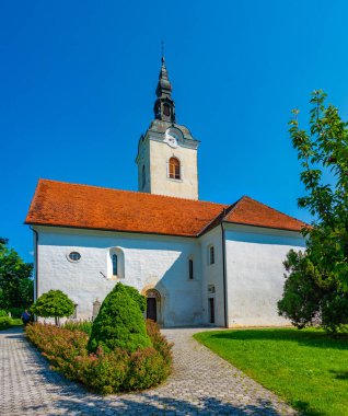 Slovenya 'daki Kostanjevica na Krki' deki Aziz Jakob Kilisesi