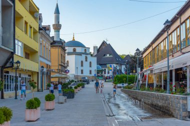 Jajce, Bosna-Hersek, 16 Temmuz 2023: Esma Sultana Camii Bosna kenti Jajce