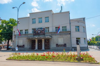 Banja Luka, Bosna-Hersek, 18 Temmuz 2023: Banja Luka, Bosna-Hersek 'te ulusal tiyatro