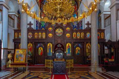 Banja Luka, Bosna-Hersek, 18 Temmuz 2023: Banja Luka, Bosna-Hersek 'teki Kurtarıcı Ortodoks Katedrali İsa
