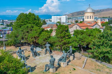 Gori, Gürcistan, 1 Eylül 2023: Gori 'deki Gürcü Savaş Kahramanları Anıtı