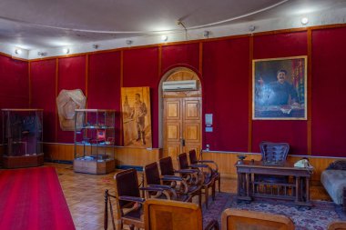 Gori, Georgia, September 1, 2023: Interior of Stalin museum in Gori, Georgia clipart