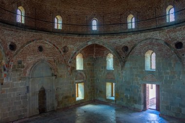 Akhaltsikhe, Gürcistan, 9 Eylül 2023: Gürcistan 'daki Akhaltsikhe (Rabati) Kalesi' ndeki Sultan Ahmad Camii