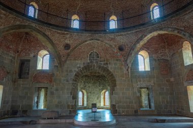 Akhaltsikhe, Gürcistan, 9 Eylül 2023: Gürcistan 'daki Akhaltsikhe (Rabati) Kalesi' ndeki Sultan Ahmad Camii