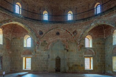 Akhaltsikhe, Gürcistan, 9 Eylül 2023: Gürcistan 'daki Akhaltsikhe (Rabati) Kalesi' ndeki Sultan Ahmad Camii