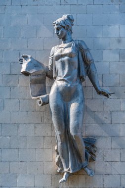 Chisinau, Moldova, 23 Ağustos 2023: Moldova başkenti Chisinau 'daki Constantin Brancusi Sergi Merkezi